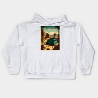 Arizona Desert Vintage Travel Art Poster Kids Hoodie